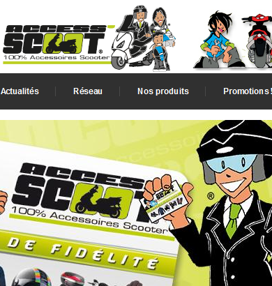 Access' Scoot - 100 % accessoires scooter